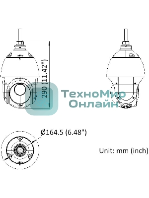 Камера видеонаблюдения IP HiWatch DS-I225(D) 4.8-120мм цв. корп.:белый