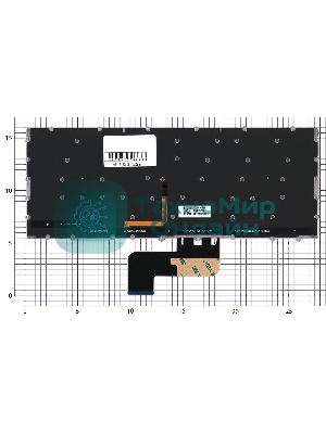 Клавиатура для ноутбука Asus Chromebook C433T серебристая с подсветкой