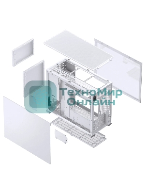 Компьютерный корпусMini-Tower/ Case JONSBO D31 STD, Mini-Tower, TG, no fan, 1xUSB-A 3.2 + 1xUSB-C 3.2, mATX, mDTX, mITX белый