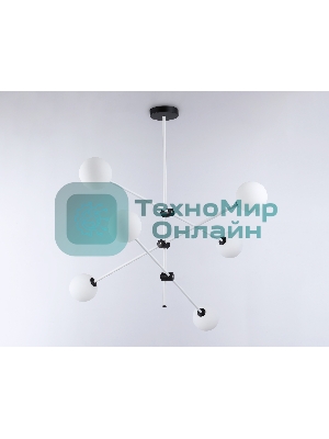 Светитльник Ambrella Light TR2512/6 WH/BK белый/черный G9/6 max 10W D970*830