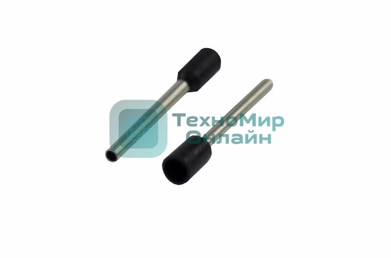 Наконечник штыревой втулочный изолированный Rexant F-18 мм 1.5 мм² (НШВи 1.5-18) черный