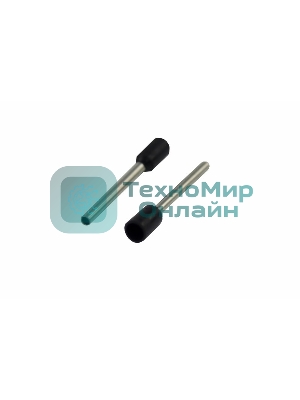 Наконечник штыревой втулочный изолированный Rexant F-18 мм 1.5 мм² (НШВи 1.5-18) черный