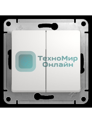 Механизм переключателя 2-кл. СП Glossa сх.6 10AX бел. SchE GSL000165