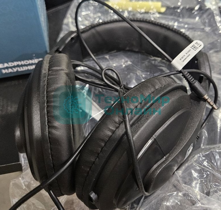 (Поврежденный товар) Проводные наушники Oklick HP-M211V черный, полноразмерные, Jack 3.5 мм [См.описание!]