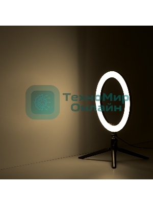 Светильник кольцевой Gauss 14W 700lm 3000-6500K 5V USB IP20 260x23мм черный дим пульт LED