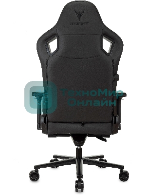 Кресло Knight Craft черный, экокожа, 120 кг, механизм качания