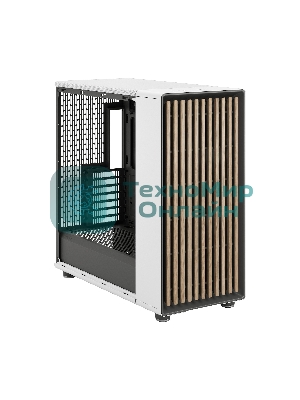 Компьютерный корпус без блока питания Fractal Design North XL, Full-Tower, 3x140мм, 2xUSB-A 3.2 + 1xUSB 3.2 Type-C E-ATX, ATX, mATX, mITX Wood panel, Chalk белый