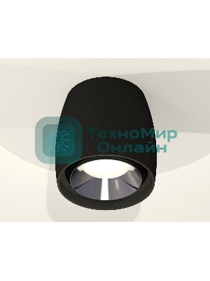Светильник Ambrella Light XS1142003 SBK/PSL черный песок/серебро полированное MR16 GU5.3 (C1142, N7032)