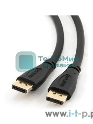 Кабель DisplayPort Gembird/Cablexpert, 3м, 20M/20M, черный, экран, пакет(CC-DP-10)