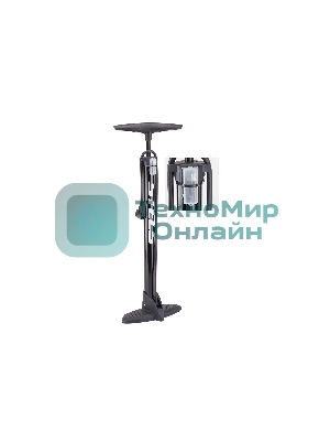 Насос ZF-038A ножной стационарный, стальной, черный Насос ZF-038A ручной велосипедный стационарный, стальной корпус, диаметр 38мм, длина 530 мм, шланг с автовентилем/Presta/Dunlop, с дополнительными насадками