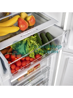 Холодильник Maunfeld MFF185SFW белый двухкамерный 213/104л морозилка снизу