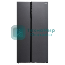 Холодильник Hyundai CS5003F черная сталь двухкамерный 331/165л морозилка сбоку, No Frost, Side by Side
