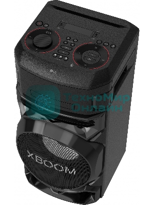 Микросистема LG ON77DK черный/CD/CDRW/DVD/DVDRW/FM/USB/BT