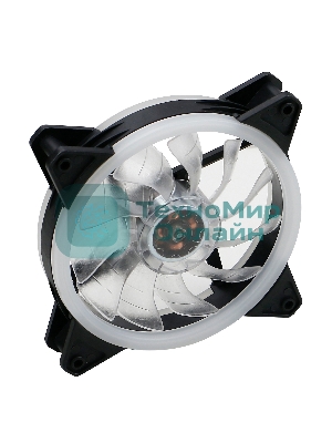 Вентилятор для корпуса Digma DFAN-FRGb3 черный, 120 мм, 1200 об/мин, 23 дБ, 4 pin