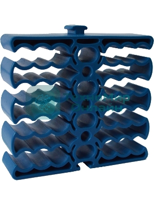 Кабельная гребенка на 24 кабеля, синяя