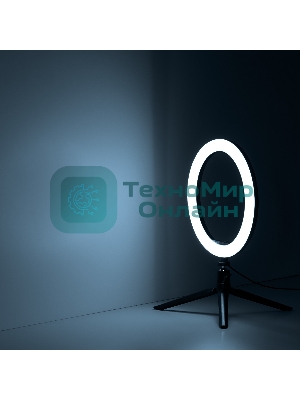 Светильник кольцевой Gauss 14W 700lm 3000-6500K 5V USB IP20 260x23мм черный дим пульт LED