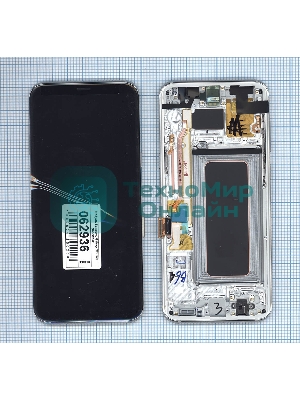 Дисплей для Samsung Galaxy S8 Plus SM-G955F черный c серебристой рамкой