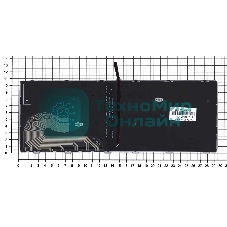 Клавиатура для ноутбука HP Elitebook 840 G5 черная с серебристой рамкой и подсветкой