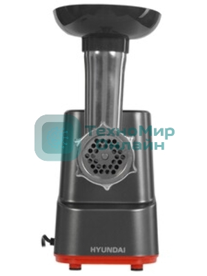 Мясорубка электрическая Hyundai HY-MG3144 графит, 1800 Вт, 2.2 кг/мин, реверс, защита от перегрузки, насадки - 7