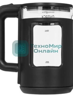 Чайник электрический Energy E-256, 1500 Вт, 1,5л, стекло, черный