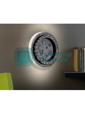 Светильник Ambrella light FA273 CF/TI кофе/янтарь LED 3000K+6400K 24W 200*180*50