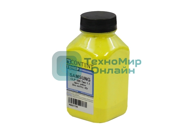 Тонер Samsung CLP 300 (Content) Тип 1.1, Y, 45 г, банка