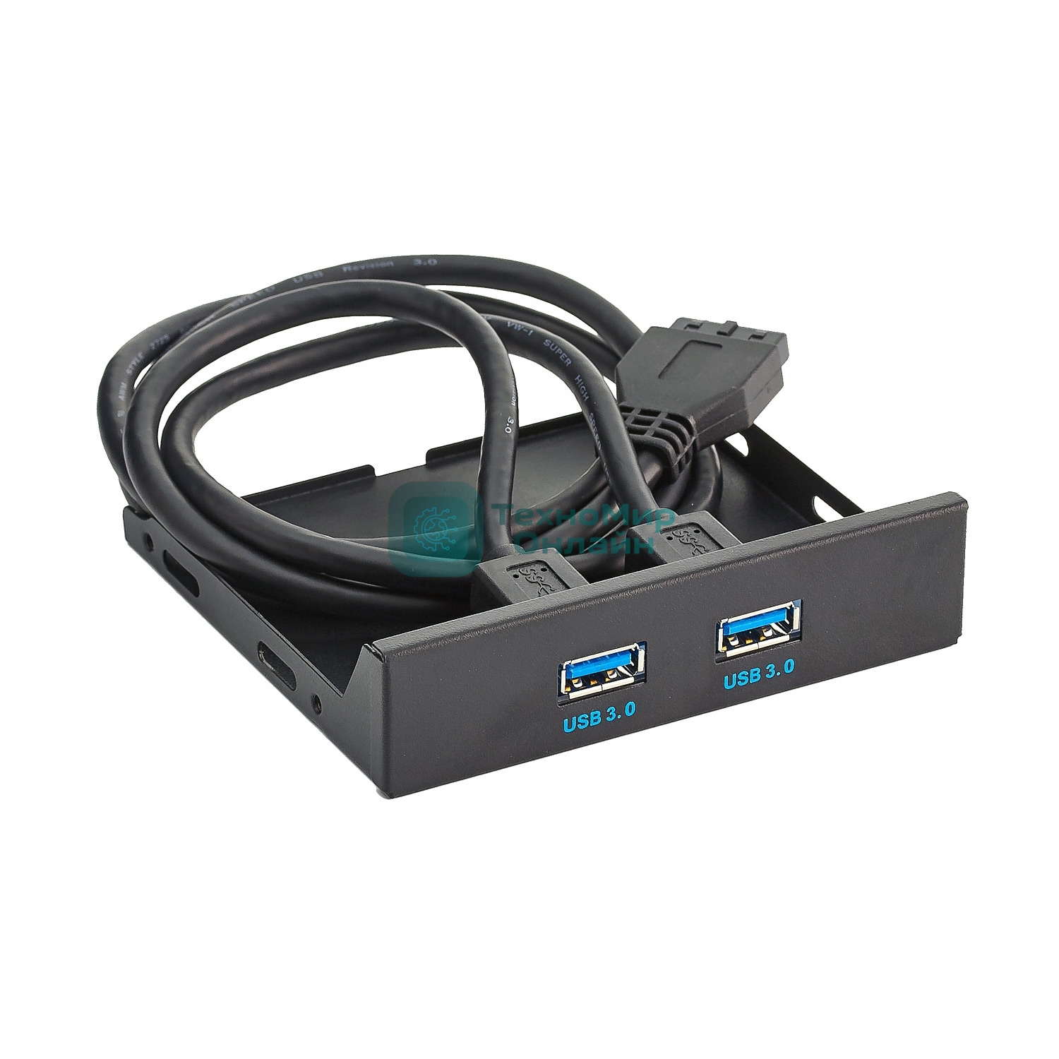 Планка USB на переднюю панель ExeGate U3H-615, 3,5