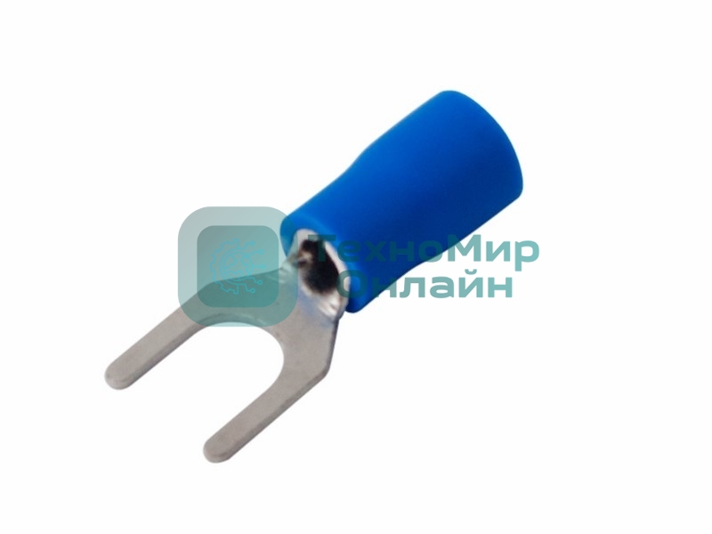 Наконечник вилочный изолированный Rexant 5.3 мм 1.5-2.5 мм² (НВи 2.5-5/НВи 2-5) синий