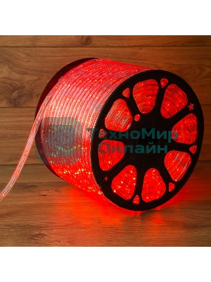 Дюралайт Neon-night LED, свечение с динамикой (3W) - красный, 36 LED/м, бухта 100м