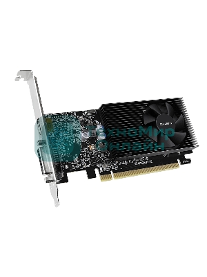 Видеокарта Gigabyte GV-N1030D4-2GL NVidia GeForce GT 1030, 2Gb DDR4/64-bit, PCI-Ex16 3.0, DVI-Dx1, HDMI2.0bx1, LP, 2-slot cooler, Retail