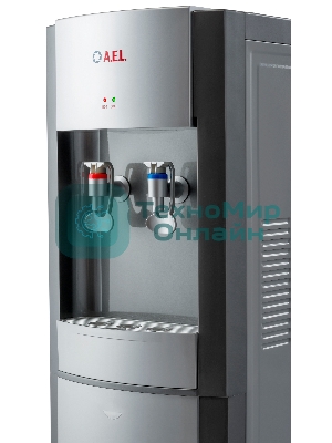 Кулер для воды AEL LD-AEL-28, верхняя загрузка, нагрев 90 °С, охлаждение 15 °С, серебристый/серый