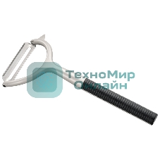 Овощечистка Mallony с гориз. лезв-м,серии Eletto, сплав цинка никелированный,ABS пластик (ручка)