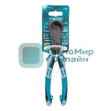 Клещи торцевые Gross усиленные с рычажным механизмом, трехкомпонентные рукоятки, 200 мм