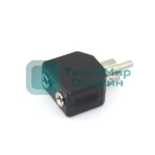 Разетвитель RCA (тюльпан) папа на 2 miniJack мама 1 канал