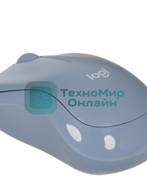 Мышь беспроводная Logitech M221 голубой, 1000 dpi, радиоканал, USB, кнопки - 3