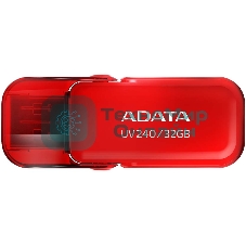 Флешка USB ADATA UV240 (AUV240-32G-RRD), 32Gb, USB 2.0, R/W 15/5, красный