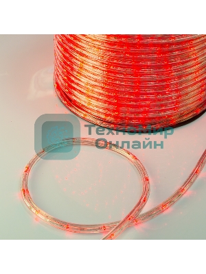 Дюралайт Neon-night LED, свечение с динамикой (3W) - красный, 36 LED/м, бухта 100м