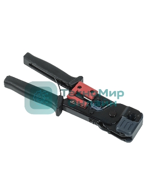 Инструмент обжим RJ-45/12/11 без храп. мех. черный/красный ITK TM1-B10V