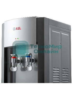 Кулер для воды AEL LD-AEL-28, верхняя загрузка, нагрев 90 °С, охлаждение 15 °С, серебристый/серый