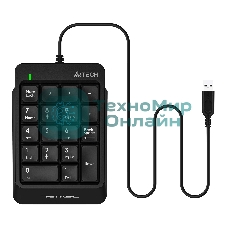Числовой блок проводной A4Tech Fstyler FK13P, USB, черный