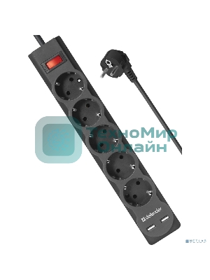 Сетевой фильтр Defender 1.8M DFS 751 5OUTL.