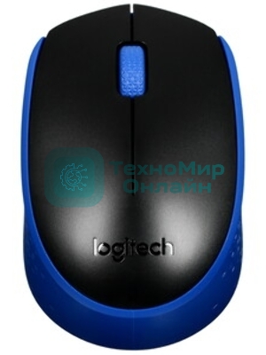 Мышь беспроводная Logitech M171 белый, 1000 dpi, радиоканал, USB, кнопки - 3
