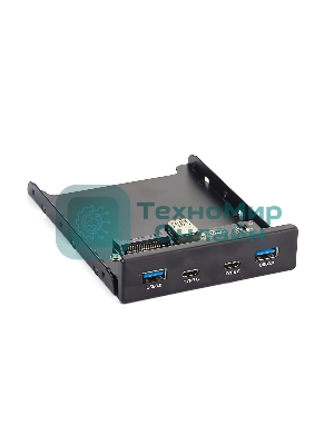 Планка USB на переднюю панель ExeGate U3H-619, 3,5