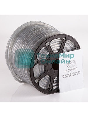 Дюралайт Neon-night LED, свечение с динамикой (3W) - красный, 36 LED/м, бухта 100м