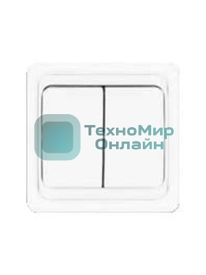 Выключатель 2-кл. СП Валери 10А IP20 белый Universal В0023
