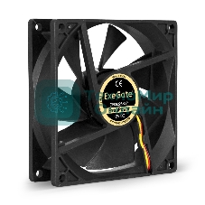 Вентилятор для корпуса ExeGate ExtraPower EP09225S3P черный, 92 мм, 2600 об/мин, 32 дБ, 3 pin