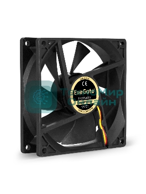Вентилятор для корпуса ExeGate ExtraPower EP09225S3P черный, 92 мм, 2600 об/мин, 32 дБ, 3 pin