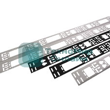 Вертикальный кабельный органайзер в шкаф, ширина 150 мм 42U (ВКО-М-42.150)