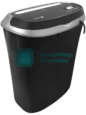 Шредер ГЕЛЕОС УМ30-4, DIN P-4 (4 ур-нь секр.), фрагмент 3,8х35мм, 15-17 (70г/м2), CD/пл.карты/скрепки/скобы, 30 литров