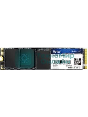 Накопитель SSD Netac NV2000, 256Gb, PCIe 3.0 x4, M.2 2280, NVMe, R/W 2500/1000